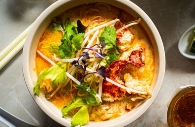 Heat up this Fall with this Spicy Lobster Curry Noodle Soup