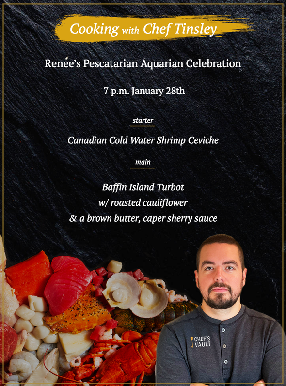 Renée's Pescatarian Aquarian Celebration Details