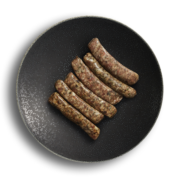Smoked Duck & Mushroom Breakfast Sausages (7-8oz, 6pcs)
